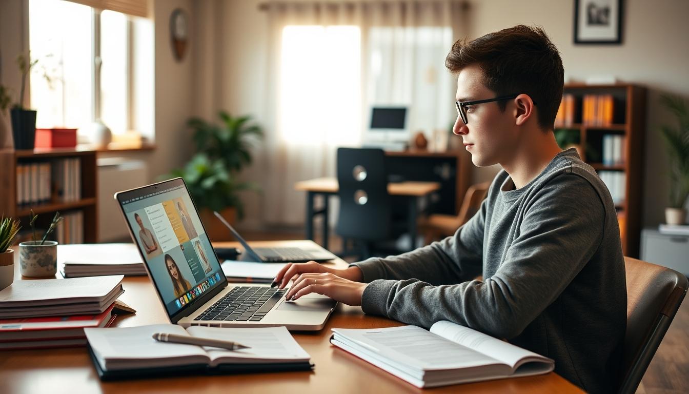 Modern university campus for students